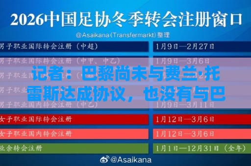 记者：巴黎尚未与费兰·托雷斯达成协议，也没有与巴萨接触