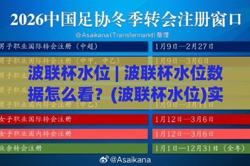 波联杯水位 | 波联杯水位数据怎么看?(波联杯水位)实战拆解与场景化预判🥎今日最新外围压球站链接受让视频半全场动画水位 波联杯水位 | 波联杯水位数据怎么看?(波联杯水位)实战拆解与场景化预判🥎今日最新外围压球站链接受让视频半全场动画水位